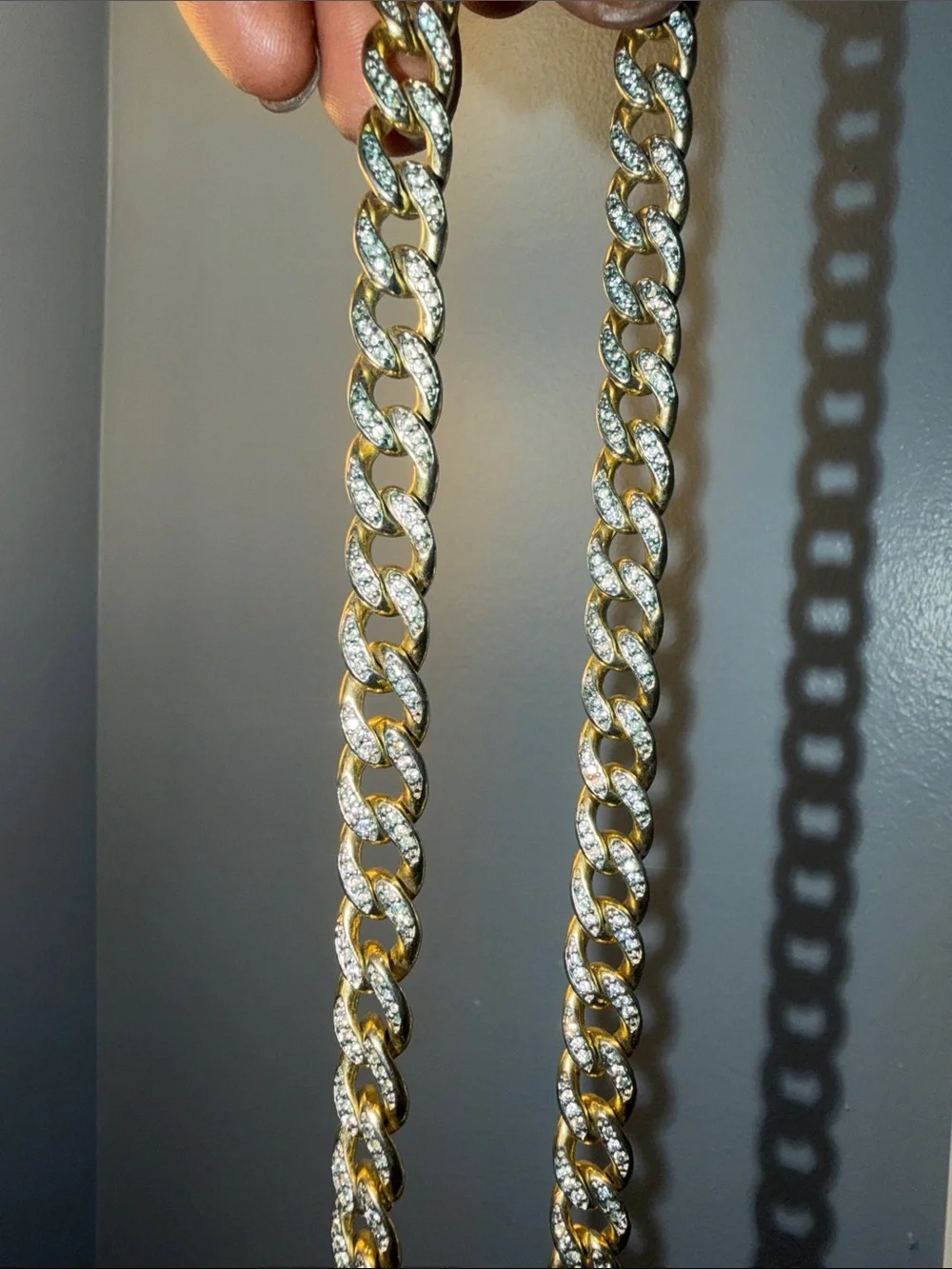 Gold-Tone Cuban Link Necklace